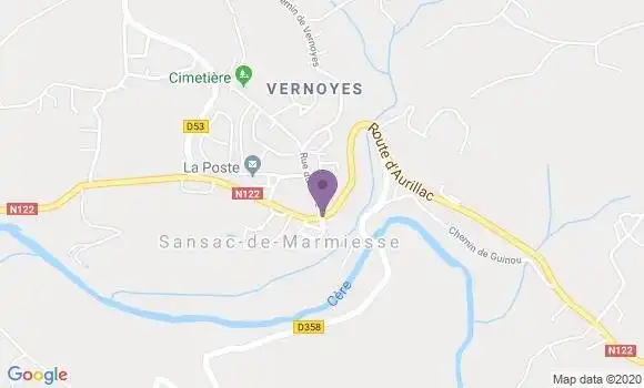 Localisation Sansac de Marmiesse Bp - 15130