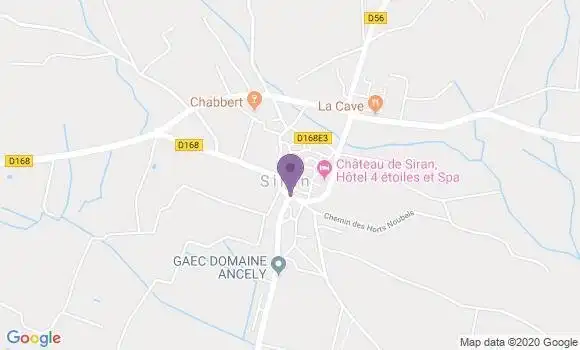 Localisation Siran Ap - 15150