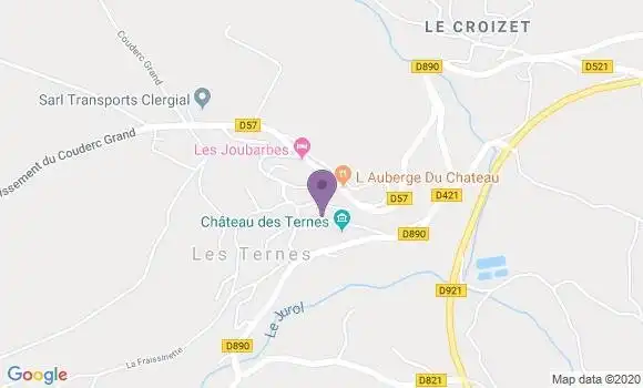 Localisation Les Ternes Ap - 15100