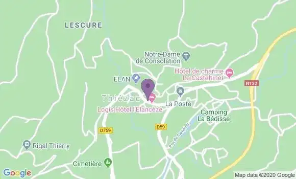 Localisation Thiezac Ap - 15800