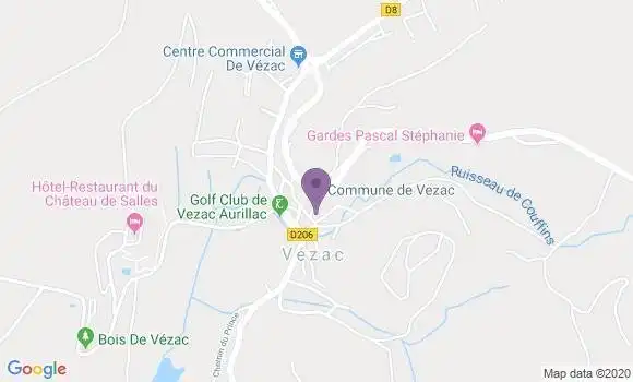 Localisation Vezac Ap - 15130