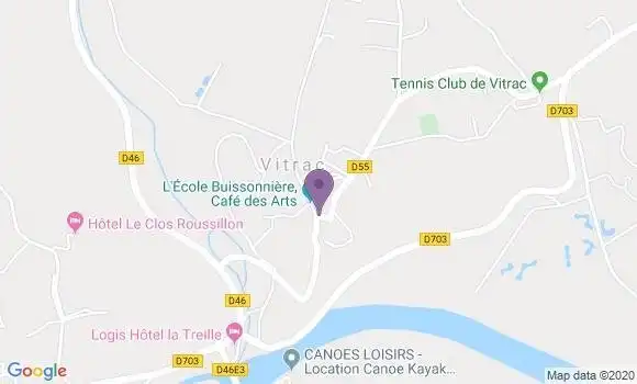 Localisation Vitrac Ap - 15220