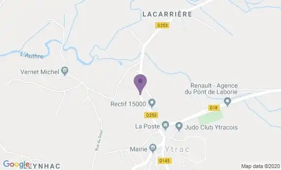 Localisation Ytrac - 15130
