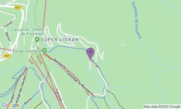 Localisation Laveissiere le Lioran Ap - 15300