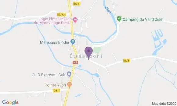Localisation Etreaupont Bp - 02580