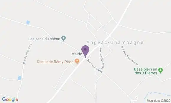 Localisation Angeac Champagne Ap - 16130