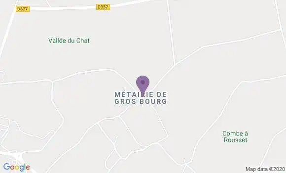 Localisation Aunac Bp - 16460