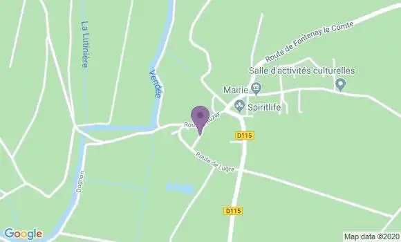 Localisation Brillac Bp - 16500
