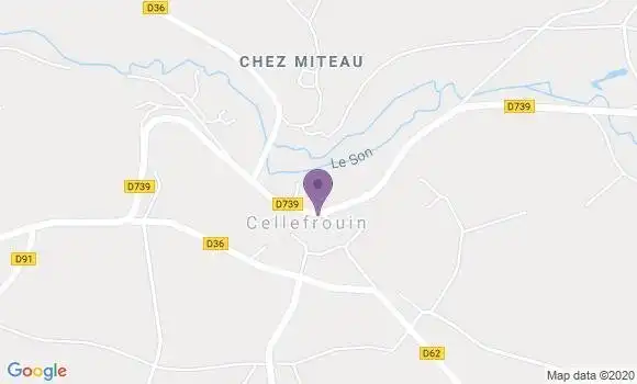 Localisation Cellefrouin Ap - 16260