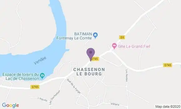 Localisation Chassenon Bp - 16150