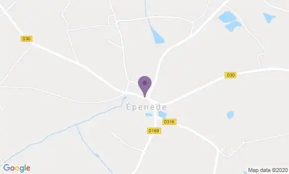 Localisation Epenede Ap - 16500