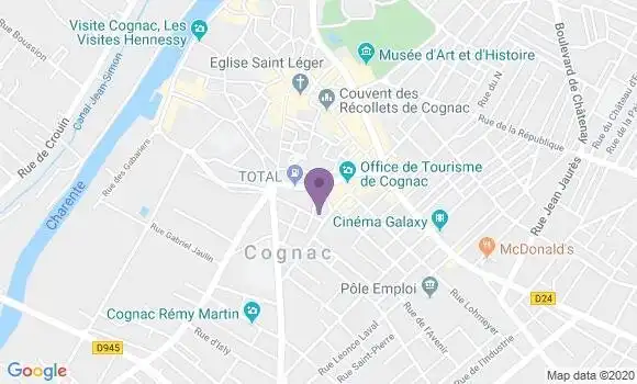 Localisation Cognac - 16100