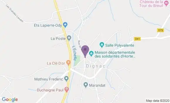 Localisation Dignac - 16410