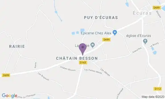 Localisation Ecuras Bp - 16220