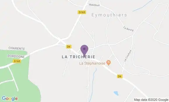 Localisation Eymouthiers Ap - 16220