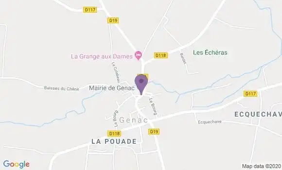 Localisation Genac Ap - 16170