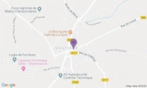 Localisation Gourville Ap - 16170