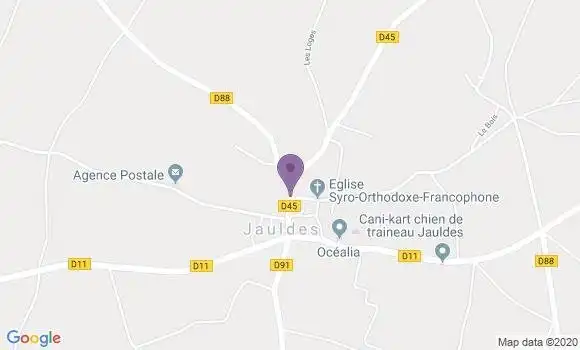 Localisation Jauldes Ap - 16560
