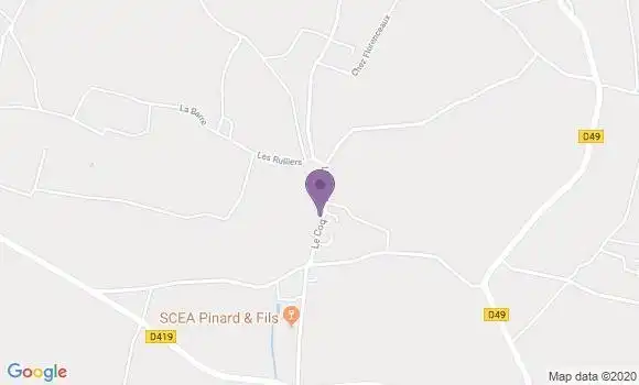 Localisation Juillac le Coq Ap - 16130