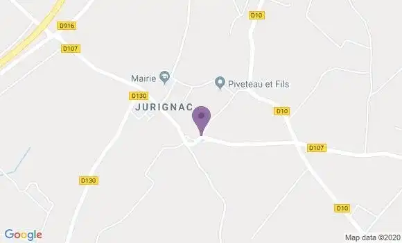 Localisation Jurignac Ap - 16250