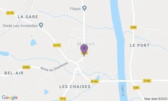 Localisation Manot Ap - 16500
