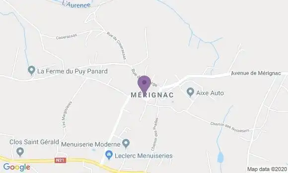 Localisation Merignac Ap - 16200