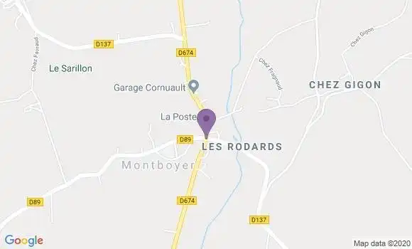 Localisation Montboyer Ap - 16620