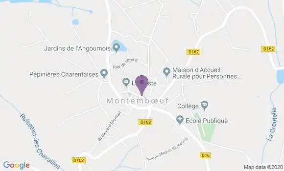 Localisation Montemboeuf - 16310