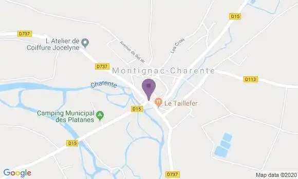 Localisation Montignac Charente Bp - 16330