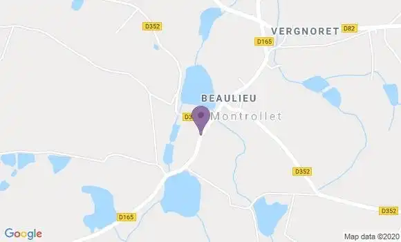 Localisation Montrollet Ap - 16420