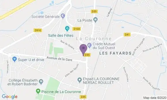 Localisation Mouthiers sur Boeme Bp - 16440