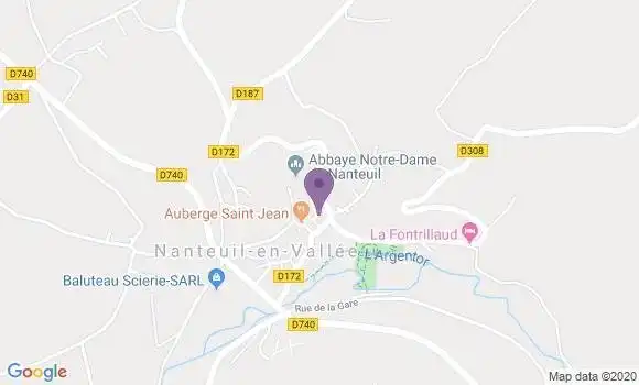 Localisation Nanteuil En Vallee Ap - 16700