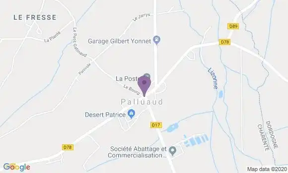 Localisation Palluaud Ap - 16390