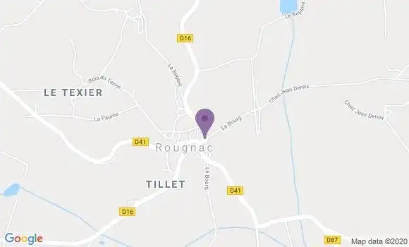 Localisation Rougnac Ap - 16320