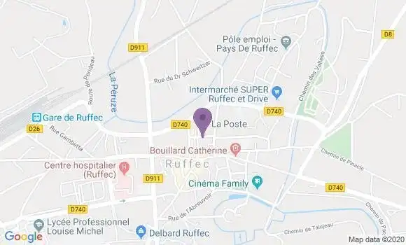 Localisation Ruffec - 16700