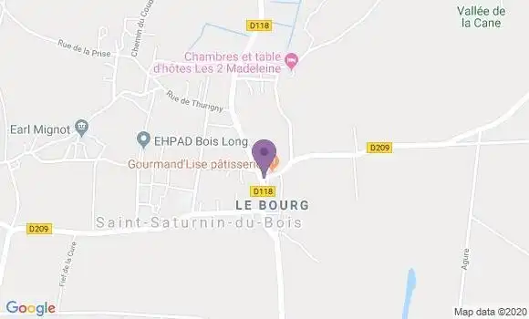 Localisation Saint Saturnin Ap - 16290
