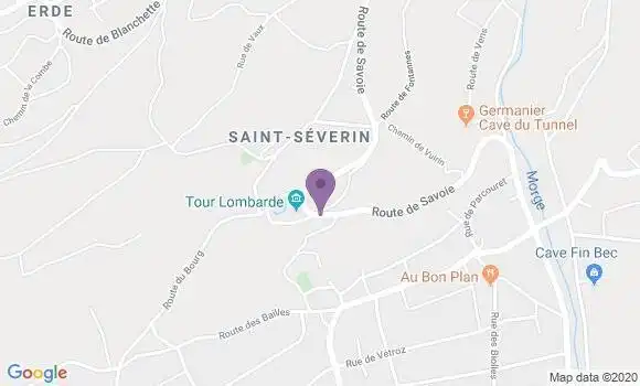 Localisation Saint Severin Bp - 16390