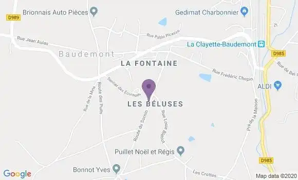 Localisation Saint Sornin Ap - 16220