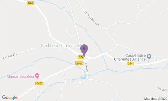 Localisation Salles Lavalette Ap - 16190