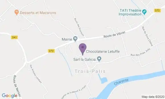 Localisation Sireuil Bp - 16440