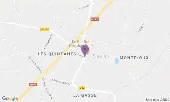 Localisation Suaux Ap - 16260