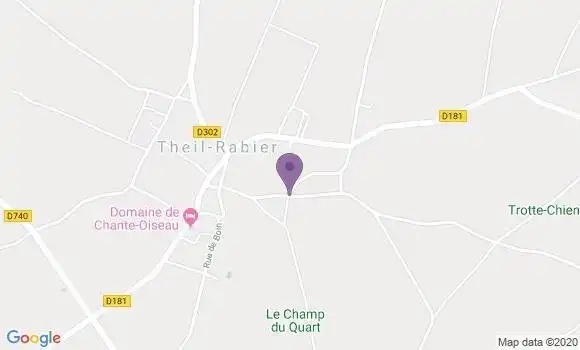 Localisation Theil Rabier Ap - 16240