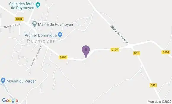 Localisation Torsac Ap - 16410