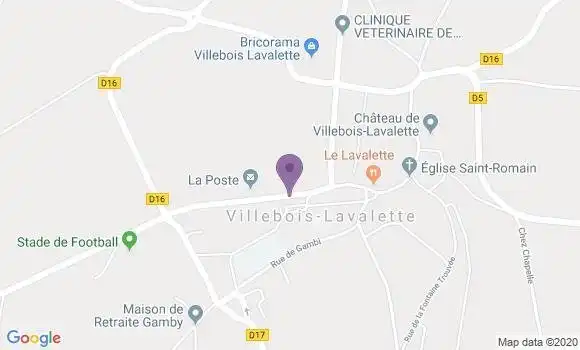 Localisation Villebois Lavalette - 16320
