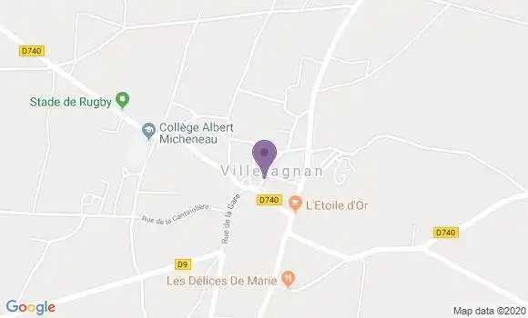 Localisation Villefagnan - 16240
