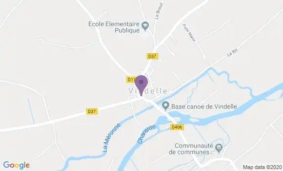 Localisation Vindelle Ap - 16430