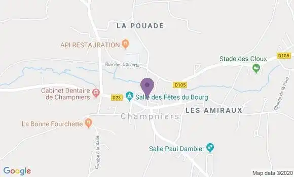 Localisation Champniers Grandes Chaumes Bp - 16430