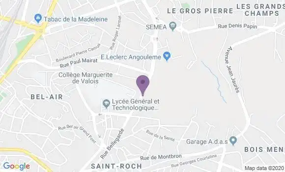 Localisation Angouleme Lunesse Bp - 16000