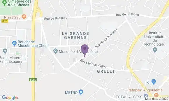 Localisation Angouleme Grande Garenne Bp - 16000