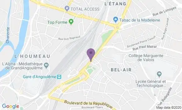 Localisation Angouleme Grand Font Ap - 16000